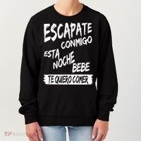 Cool Escapate Conmigo Esta Noche Bebe Women's Sweatshirt thumb 0