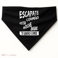 Cool Escapate Conmigo Esta Noche Bebe USA-Made Doggie Bandana thumb 0