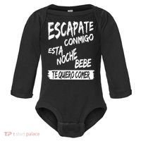 Cool Escapate Conmigo Esta Noche Bebe Baby Long Sleeve Bodysuit thumb 0