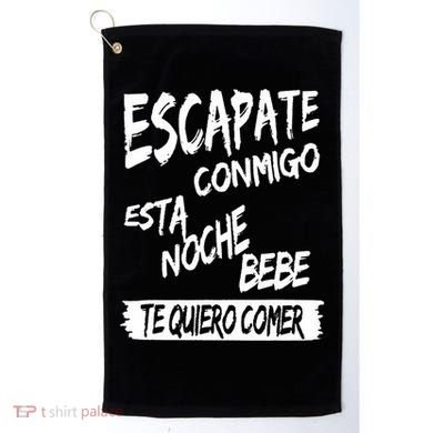 Cool Escapate Conmigo Esta Noche Bebe Golf Towel