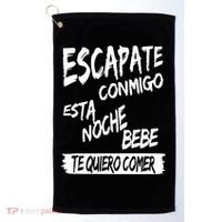 Cool Escapate Conmigo Esta Noche Bebe Golf Towel thumb 0