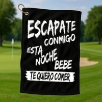 Cool Escapate Conmigo Esta Noche Bebe Golf Towel thumb 1