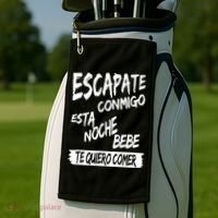 Cool Escapate Conmigo Esta Noche Bebe Golf Towel thumb 2