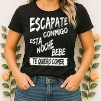 Cool Escapate Conmigo Esta Noche Bebe Women's T-Shirt thumb 2