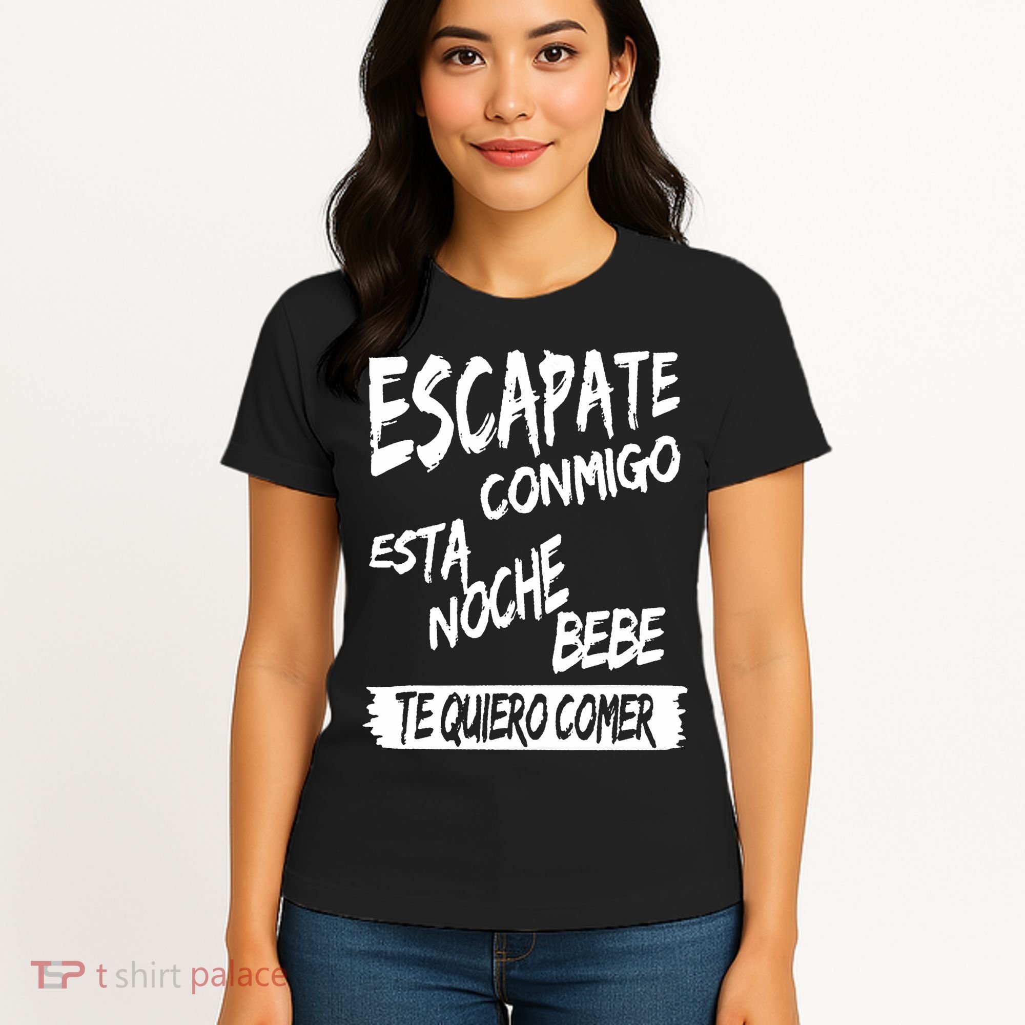 Cool Escapate Conmigo Esta Noche Bebe Women's T-Shirt