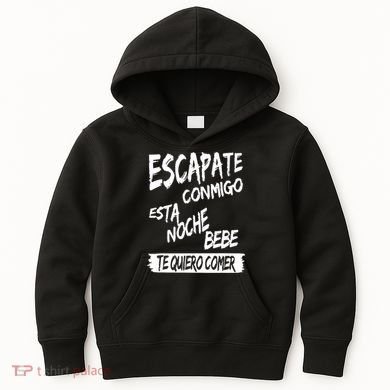 Cool Escapate Conmigo Esta Noche Bebe Kids Hoodie