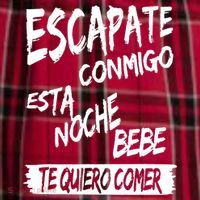 Cool Escapate Conmigo Esta Noche Bebe Men's Flannel Plaid Pajama Pants thumb 2
