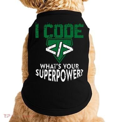 Computer Engineer Coding I Code Superpower Doggie Tank
