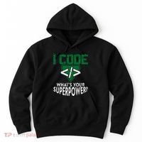 Computer Engineer Coding I Code Superpower Hoodie thumb 0