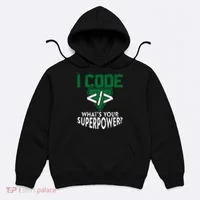 Computer Engineer Coding I Code Superpower Hoodie thumb 0