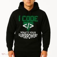 Computer Engineer Coding I Code Superpower Hoodie thumb 2