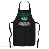 Computer Engineer Coding I Code Superpower Apron thumb 0