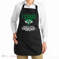 Computer Engineer Coding I Code Superpower Apron thumb 2