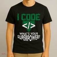 Computer Engineer Coding I Code Superpower T-Shirt thumb 3