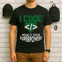 Computer Engineer Coding I Code Superpower T-Shirt thumb 6