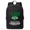 Computer Engineer Coding I Code Superpower Modern Backpack