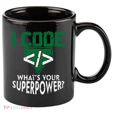 Computer Engineer Coding I Code Superpower 11oz C Handle Ceramic Mug