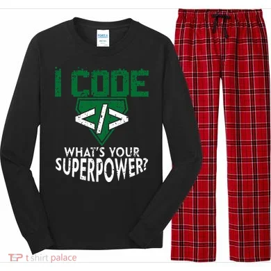Computer Engineer Coding I Code Superpower Long Sleeve Pajama Set