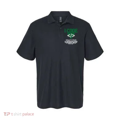 Computer Engineer Coding I Code Superpower Polo