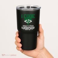 Computer Engineer Coding I Code Superpower Tumbler thumb 2
