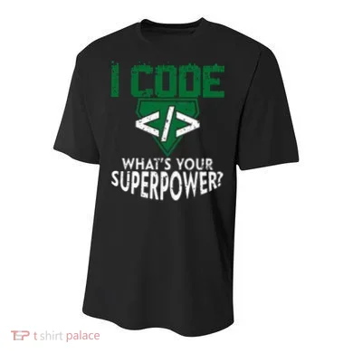 Computer Engineer Coding I Code Superpower Youth Performance Sprint T-Shirt