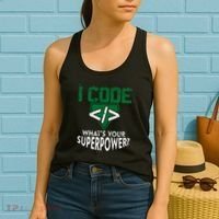 Computer Engineer Coding I Code Superpower Women's Tank Top thumb 2