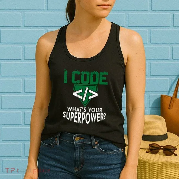 Computer Engineer Coding I Code Superpower Women's Tank Top