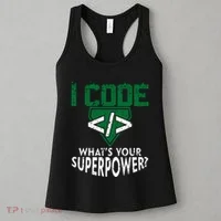 Computer Engineer Coding I Code Superpower Women's Tank Top thumb 3