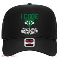Computer Engineer Coding I Code Superpower Hat thumb 0