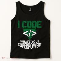 Computer Engineer Coding I Code Superpower Tank Top thumb 2