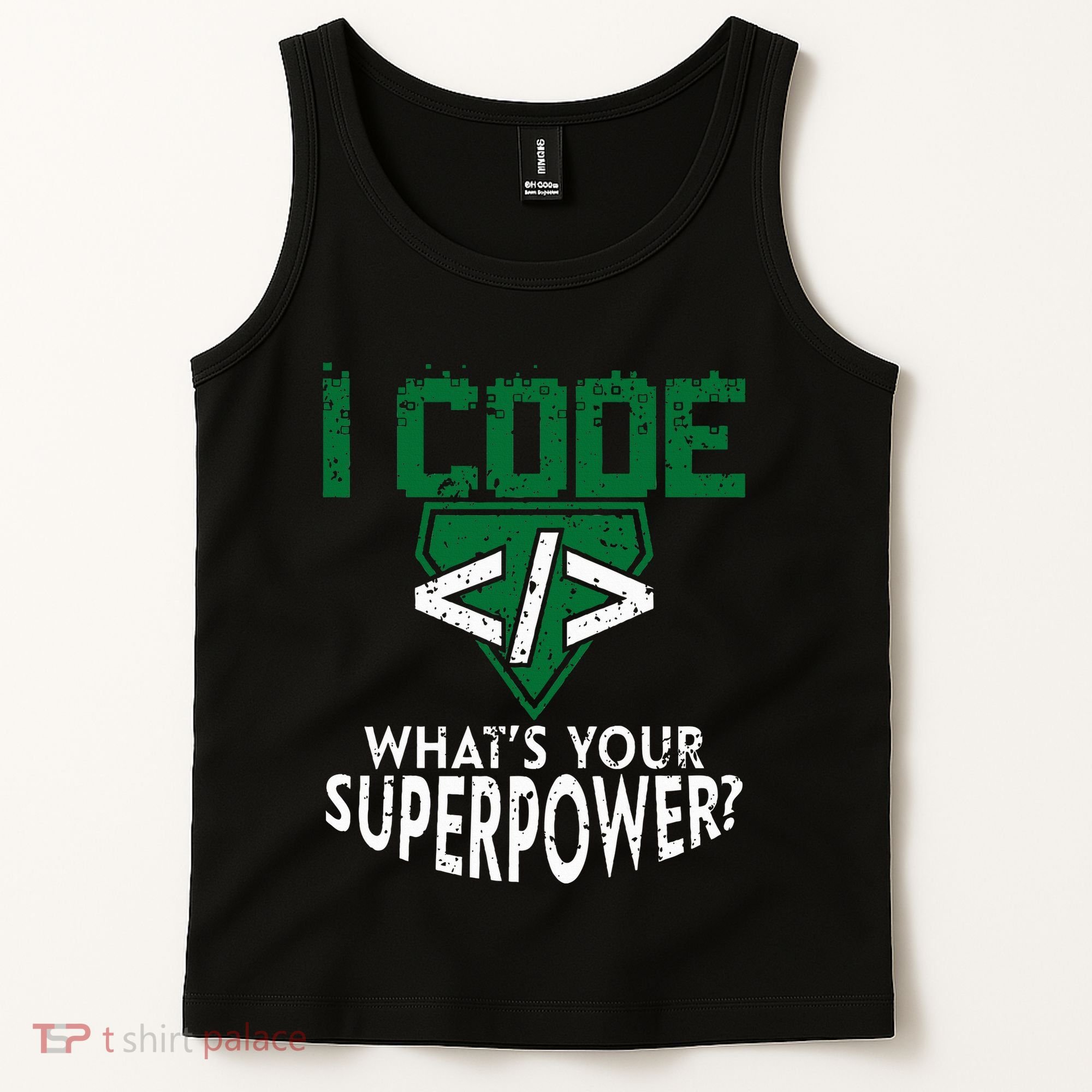 Computer Engineer Coding I Code Superpower Tank Top