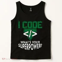 Computer Engineer Coding I Code Superpower Tank Top thumb 2
