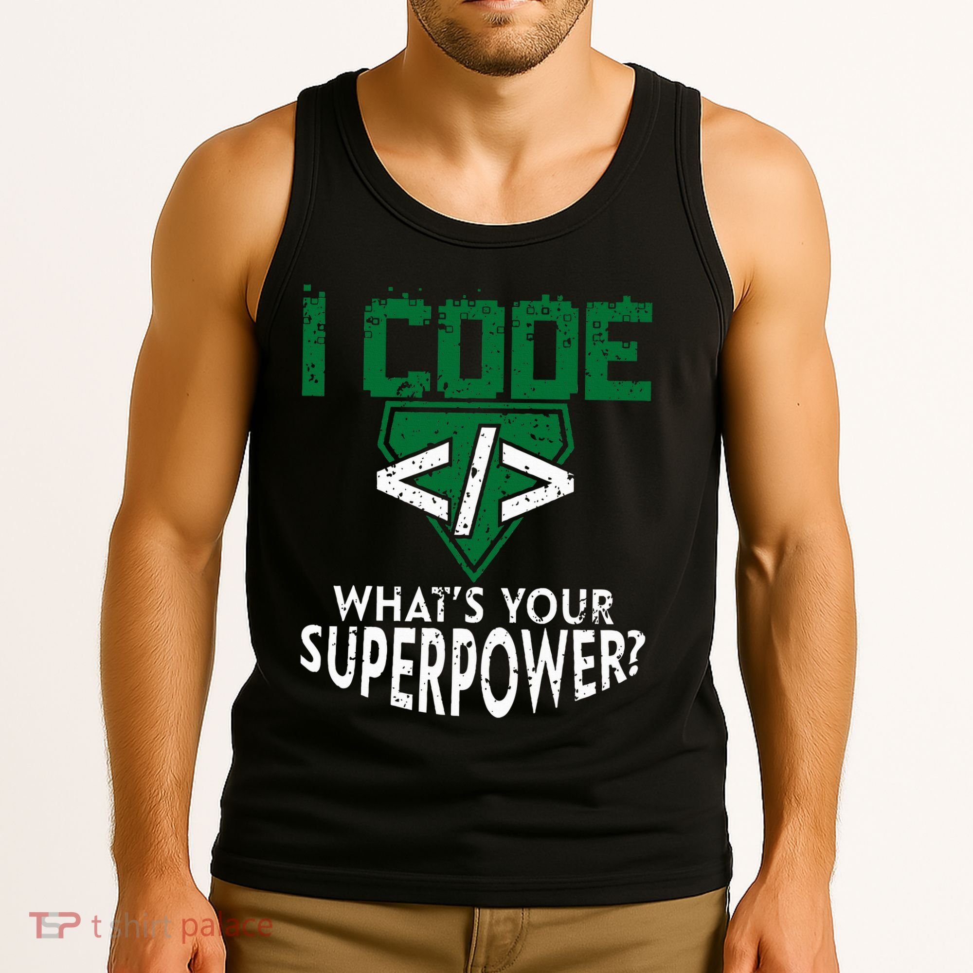 Computer Engineer Coding I Code Superpower Tank Top