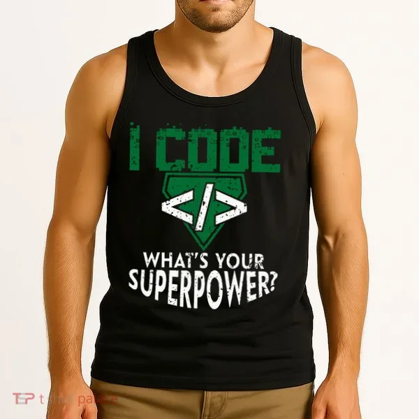 Computer Engineer Coding I Code Superpower Tank Top