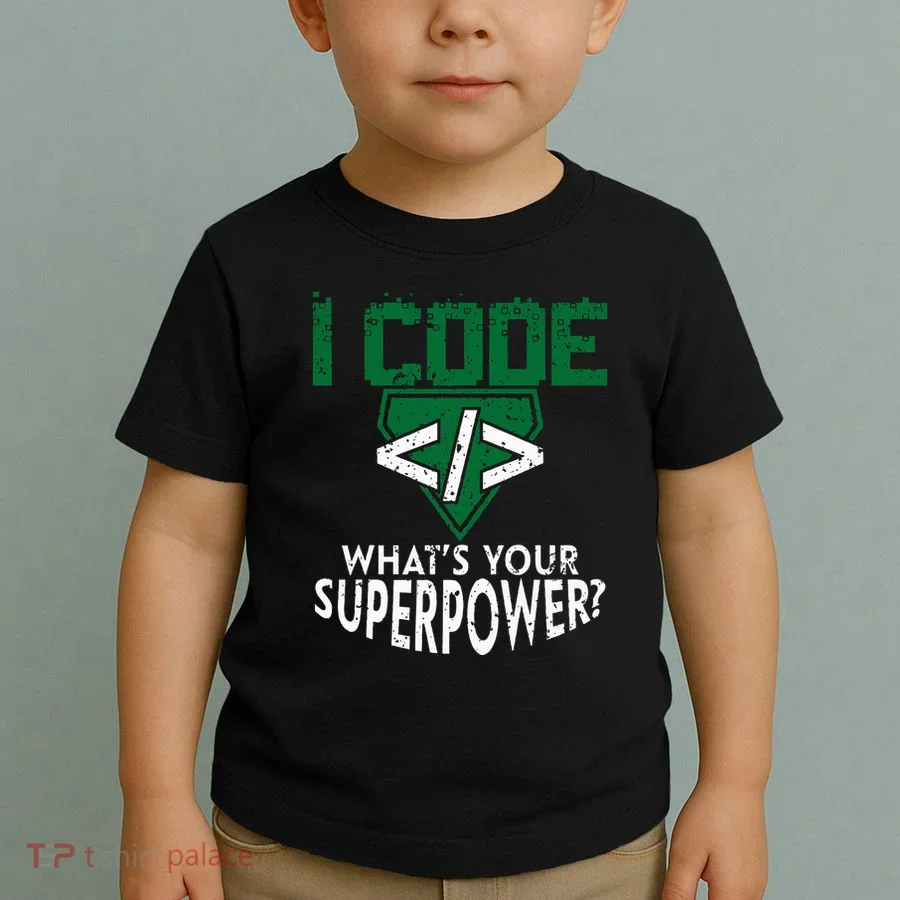 Computer Engineer Coding I Code Superpower Toddler T-Shirt