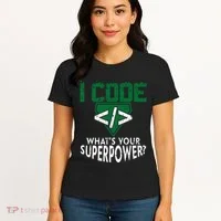 Computer Engineer Coding I Code Superpower Women's T-Shirt thumb 4