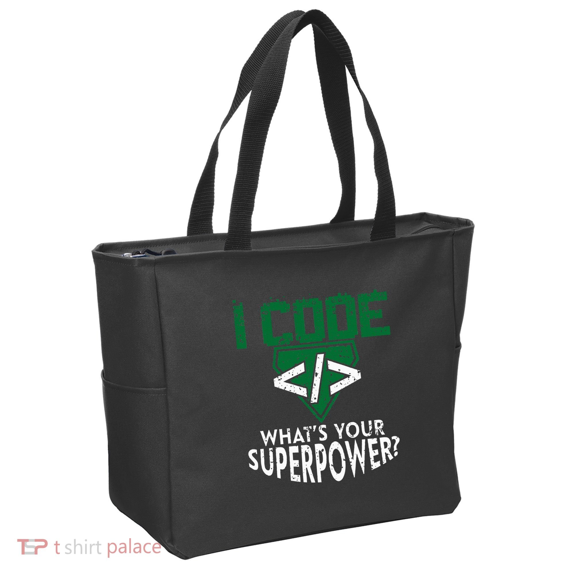 Computer Engineer Coding I Code Superpower Tote Bag