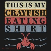 Crayfish Eating Crawfish Season Cute Gift USA-Made Doggie Bandana thumb 2
