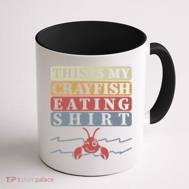 Crayfish Eating Crawfish Season Cute Gift Coffee Mug back