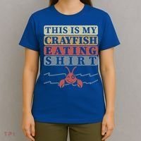 Crayfish Eating Crawfish Season Cute Gift T-Shirt thumb 4