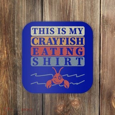 Crayfish Eating Crawfish Season Cute Gift Coaster