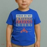 Crayfish Eating Crawfish Season Cute Gift Toddler T-Shirt thumb 2