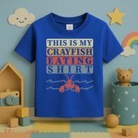 Crayfish Eating Crawfish Season Cute Gift Toddler T-Shirt thumb 3