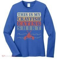 Crayfish Eating Crawfish Season Cute Gift Women's Long Sleeve Shirt thumb 0