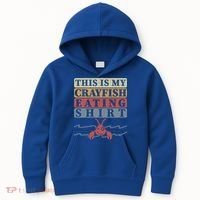 Crayfish Eating Crawfish Season Cute Gift Kids Hoodie thumb 0