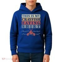 Crayfish Eating Crawfish Season Cute Gift Kids Hoodie thumb 4