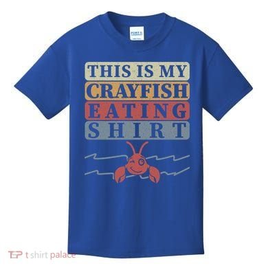 Crayfish Eating Crawfish Season Cute Gift Kids T-Shirt