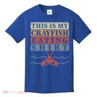 Crayfish Eating Crawfish Season Cute Gift Kids T-Shirt thumb 0
