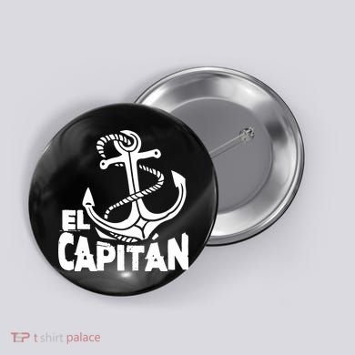 Captain El Capitan Button