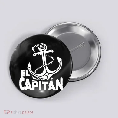 Captain El Capitan Button